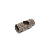 Repticircle Magnetic Hide Cave front view shows secure glass mounting for geckos