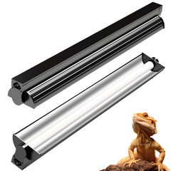 REPTIDLDB 8W T5 UVB desert 12in fixture over bearded dragon terrarium.