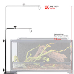 ReptiKing adjustable poles and arms for precise heat exposure.