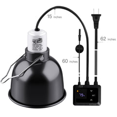ReptiKing ceramic heat emitter compatibility supports versatile reptile heating setups.