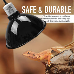ReptiKing ceramic socket with E26 is safe and versatile for bulbs
