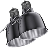 ReptiKing reptile light fixture front view showing easy setup and reliable heat