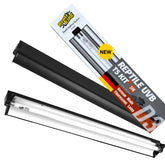 ReptiKing Upgraded T5 UVB lamp enhances desert reptile basking UVB exposure.