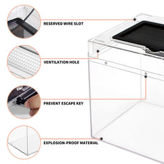 Reptile Growth Terrarium explosion-proof base enhances durability.