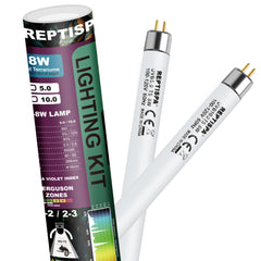 Reptispa 5.0 UVB tubes two-pack for balanced exposure.