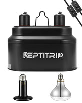 REPTITRIP dual reptile light fixture with UVB and UVA for basking
