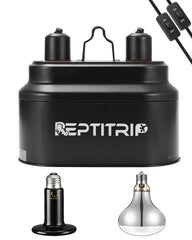 REPTITRIP dual reptile light fixture with UVB and UVA for basking