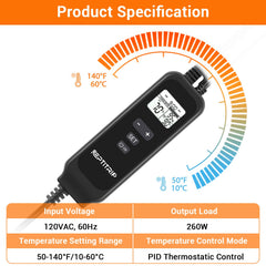 REPTITRIP E26 ceramic base with heat resistant holder supports up to 150W