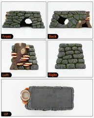REPTITRIP habitat decor features rock texture and moss for natural ambience
