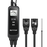 REPTITRIP PT02T two sockets enable dual heating control in reptile enclosures.