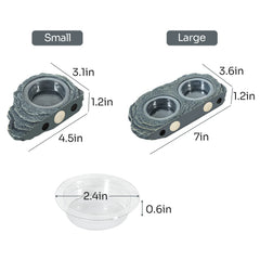 Replacement cups six included for quick cleaning in REPTIZOO system