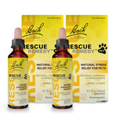 RESCUE Remedy Pet Dropper bottle front shows the stress-support label.