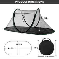 Rest-Eazzzy cat tent outdoor wide 21.5 inch zipper door for easy access.