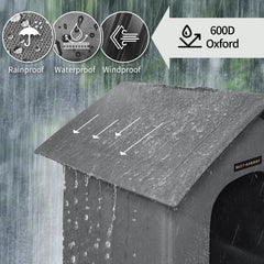 Rest-Eazzzy roof detail emphasizing waterproof seam protection.