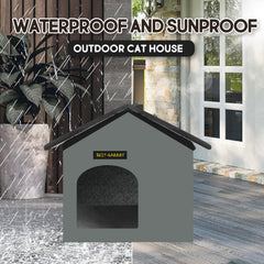 Rest-Eazzzy cat shelter interior with mat for cozy warmth and comfort.