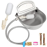 RETALPQ 304 stainless steel water dispenser for dogs outdoors keeps water flowing
