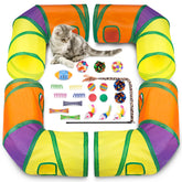 Retro Shaw large tunnels provide spacious indoor play for kittens.
