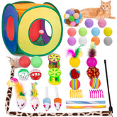 Retro Shaw cat tunnel ready for solo and interactive play, inviting exploration and hiding