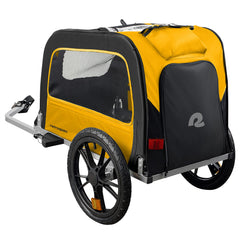 Retrospec Rover Hauler weather-resistant fabric shields from rain and sun.