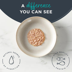 Reveal grain free wet cat food ingredients close up showing limited ingredients