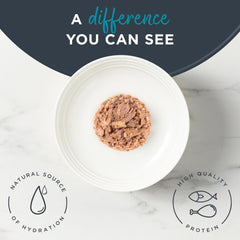 Reveal tuna sea bream in broth can, grain-free formula for sensitive cats.