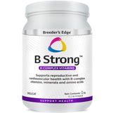 Revival Breeder's Edge B Strong powder tub shown, supports reproductive health in dogs and cats.
