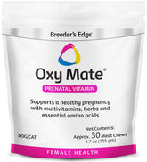 Revival Breeder's Edge Oxy Mate packaging highlighting prenatal support for pregnant pets.