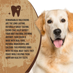 Rewardables Wild Chews free from artificial colors and preservatives for a cleaner treat.