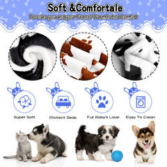 Rezutan dog blanket close-up showing soft fluffy texture for comfort