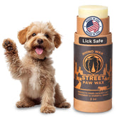 Rhino Wax Street Balm protects dog paws on hot pavement.