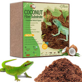 Riare 10lbs coconut fiber brick expands when soaked to form fluffy, humidity-retaining bedding