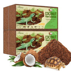 Riare coconut fiber brick ready to soak for quick terrarium setup.