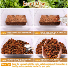 Riare dust-free bedding hides waste and keeps habitat smelling fresh