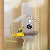 RichBird Smart Window Feeder Camera offers a panoramic 2K view for close-up feather details