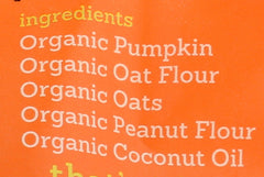 Riley's Organics pumpkin coconut small bone treats in a recyclable bag