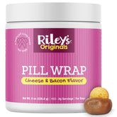 Riley's Pill Wrap bottle of cheese-bacon paste, ideal for masking pills.