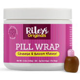 Riley's Pill Wrap dog cheese-bacon paste around a pill for easier administration.