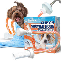 Rinseroo soft spray head gentle on pets while effective for muddy paws.