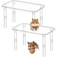 Ripeng hamster platform sets provide a durable transparent play space.