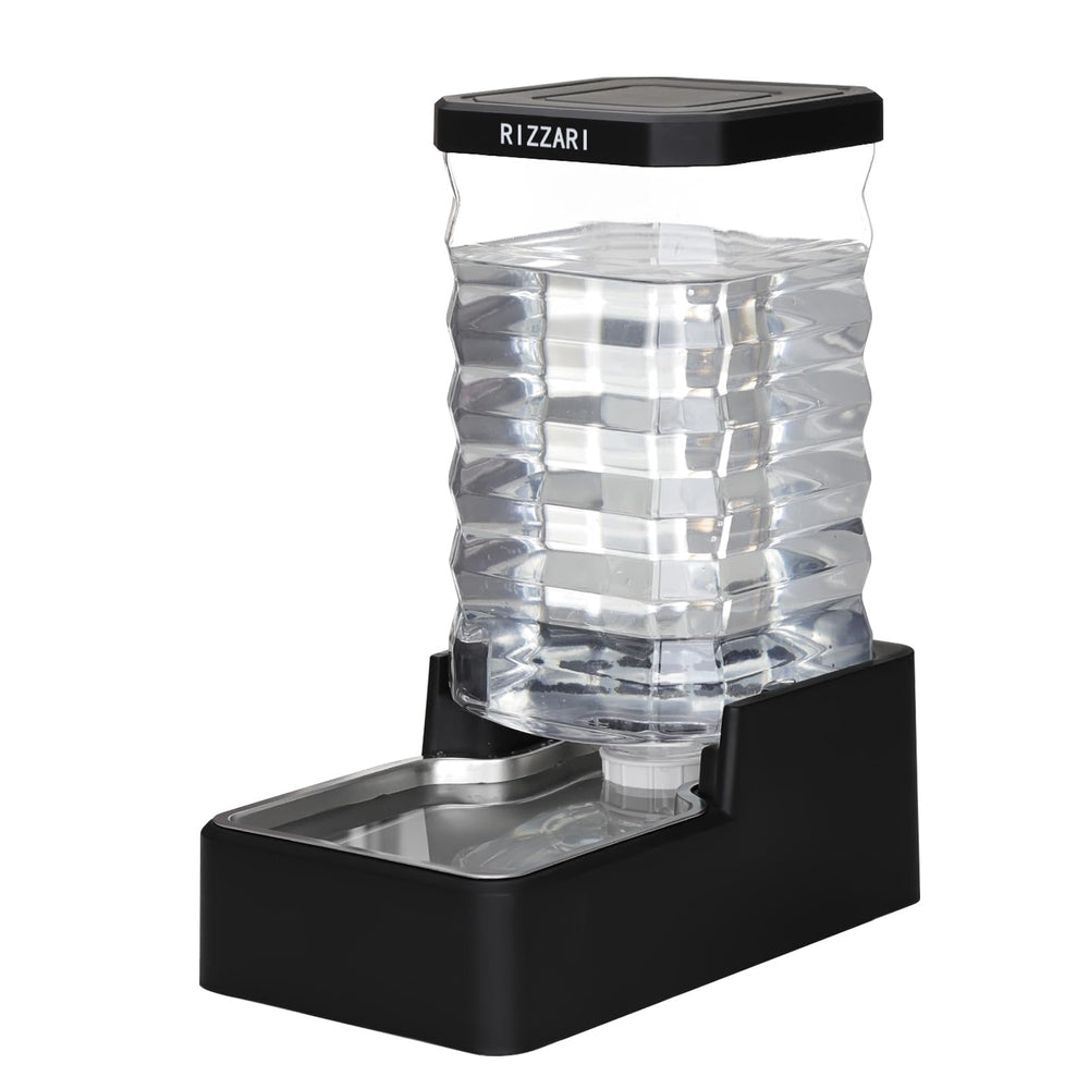 RIZZARI 10L stainless steel water dispenser tank keeps large dogs hydrated