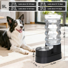 RIZZARI gravity-fed system provides steady water flow between refills in busy homes.