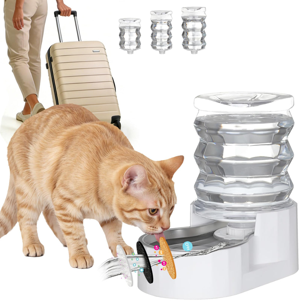 RIZZARI dog water dispenser 5L tower for ample hydration at home