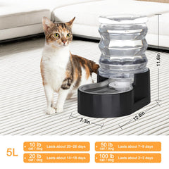 RIZZARI gravity dispenser with activated carbon for odor control and softened water