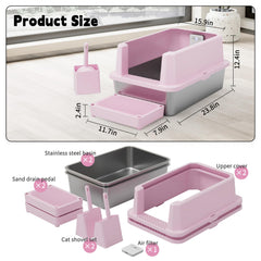 RIZZARI deodorizer attachment on litter box for freshness
