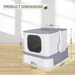 RIZZARI enclosed privacy cover creates a calm, secure space for cats.
