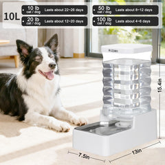 RIZZARI stainless steel waterer close-up highlighting odor-resistant material