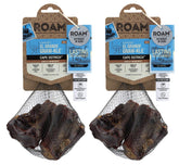 ROAM Ostrich Bone Chew front view for small to medium dogs