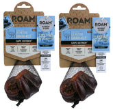 ROAM Ostrich Dog Chew Pack 2 for small dogs provides long-lasting entertainment.