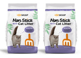 Robotail Premium Cat Litter non-stick clumps lift cleanly for easy scooping