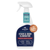 Rocco & Roxie Stain & Odor Eliminator bottle pour for easy application